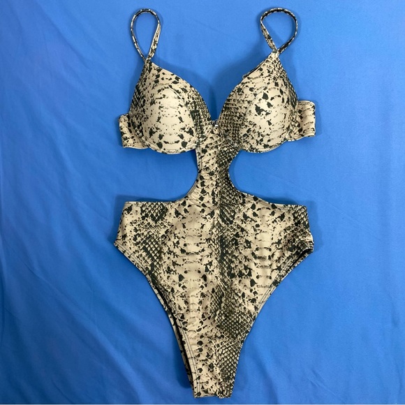 Matte Collection Swim Matte Collection Swimwear Nykke Tan Snake